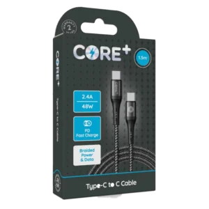 CORE+ Type-C to C 1.5m Braided Grey 2.4A/48W