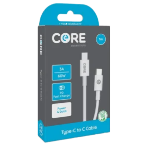 Core Type-C to C Cable (1m, 60W PD)