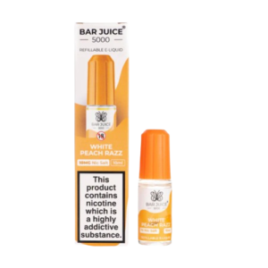 White Peach Razz Nic Salt E Liquid by Bar Juice 5000